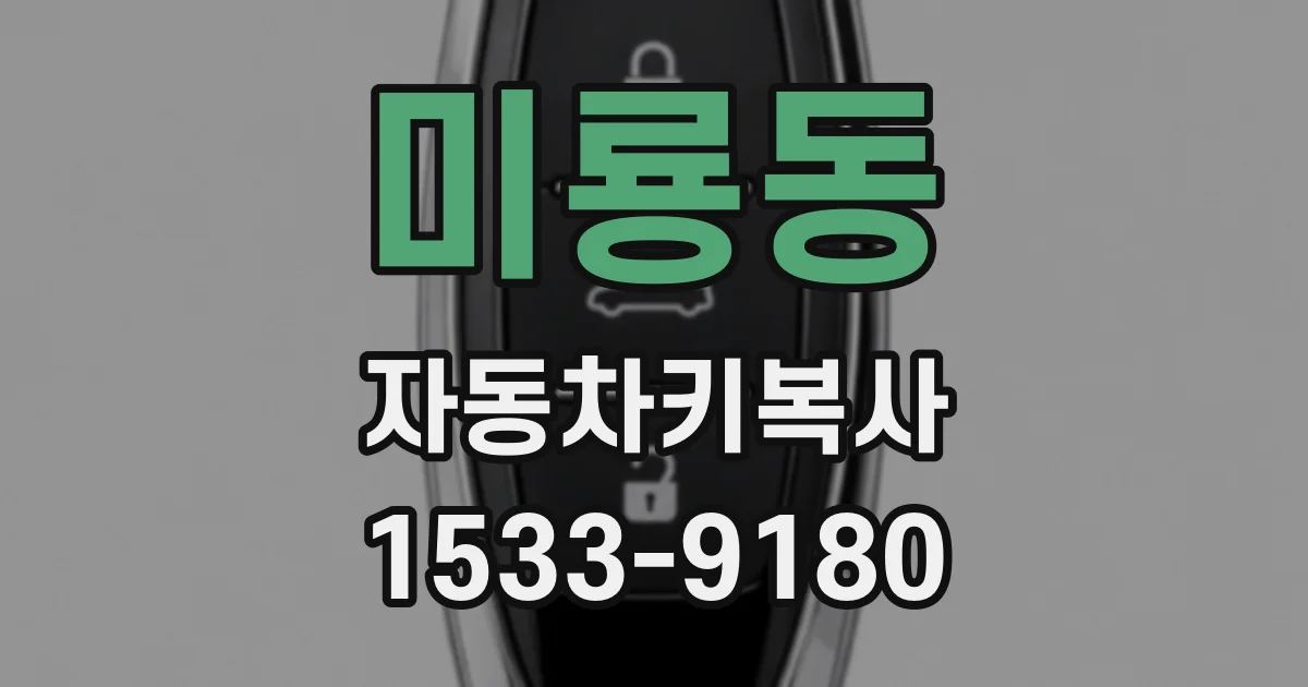 미룡동 자동차키복사