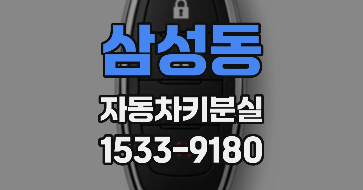 삼성동 자동차키분실