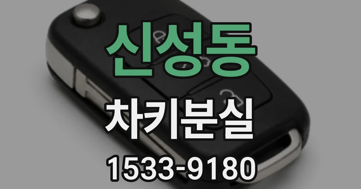 신성동 차키분실