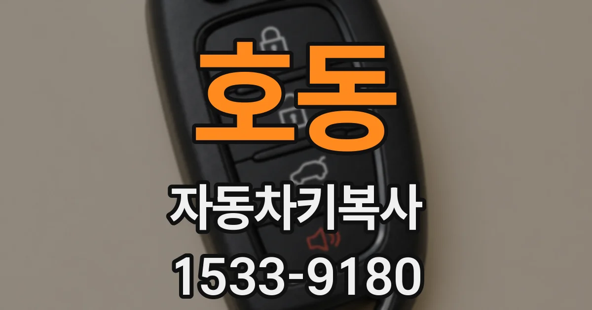 호동 자동차키복사