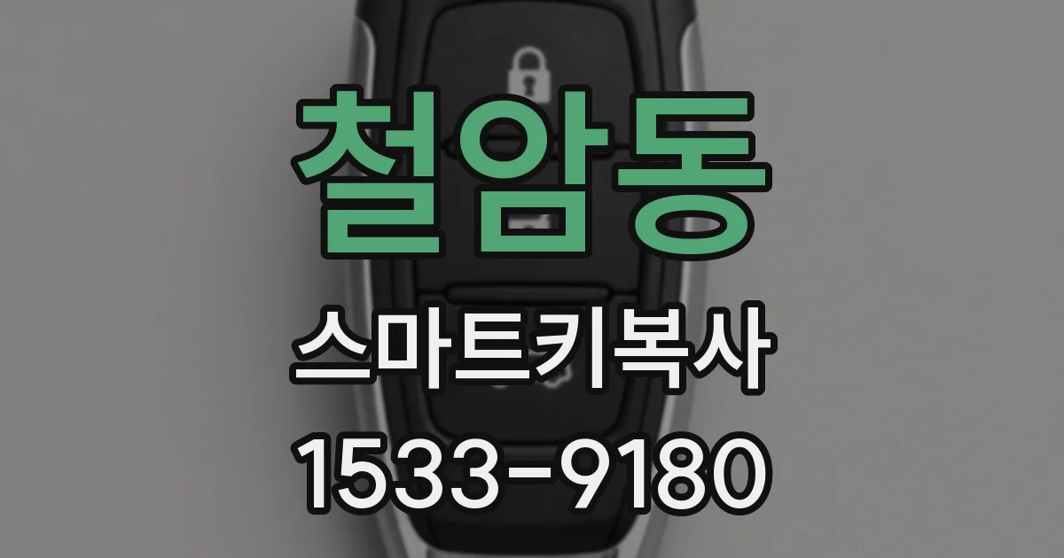 철암동 스마트키복사