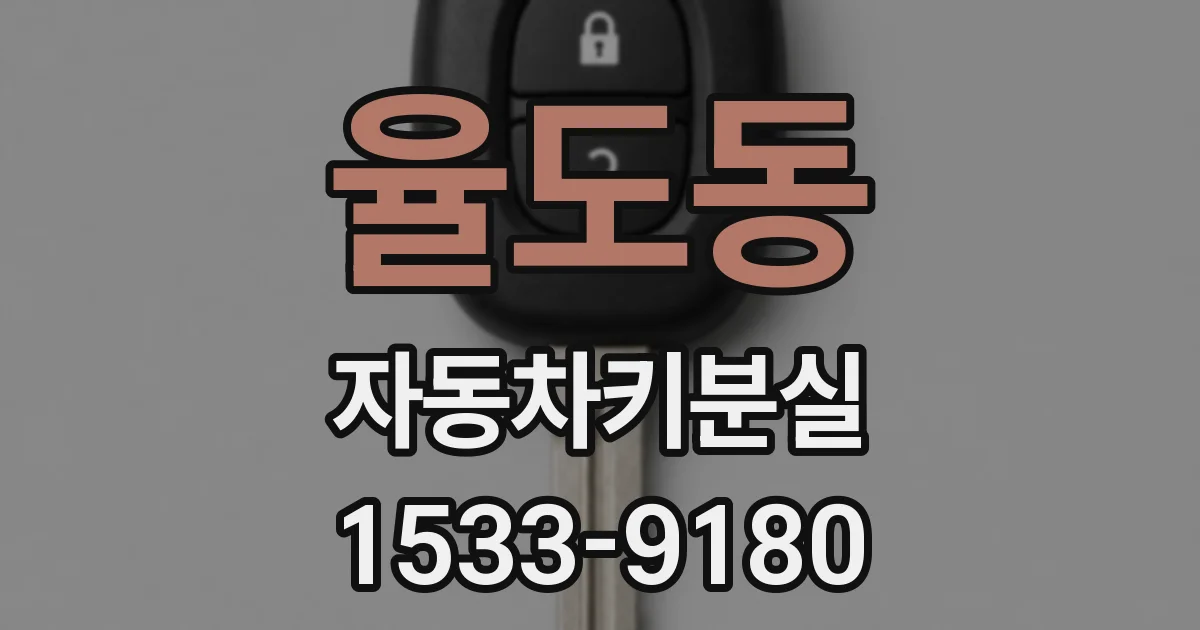 율도동 자동차키분실