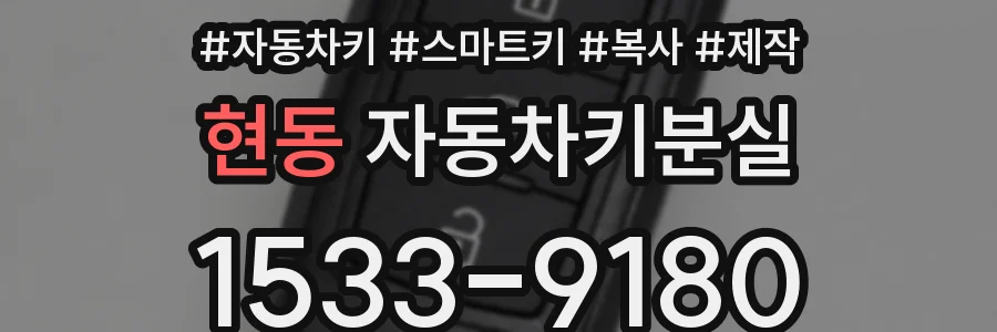 현동 자동차키분실