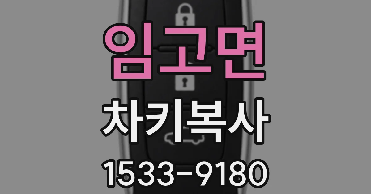 임고면 차키복사