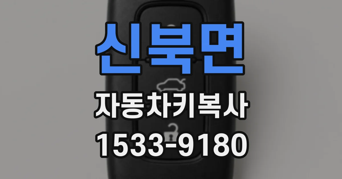 신북면 자동차키복사