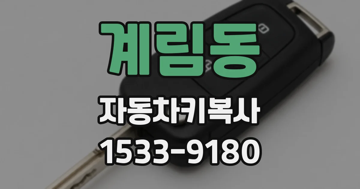 계림동 자동차키복사