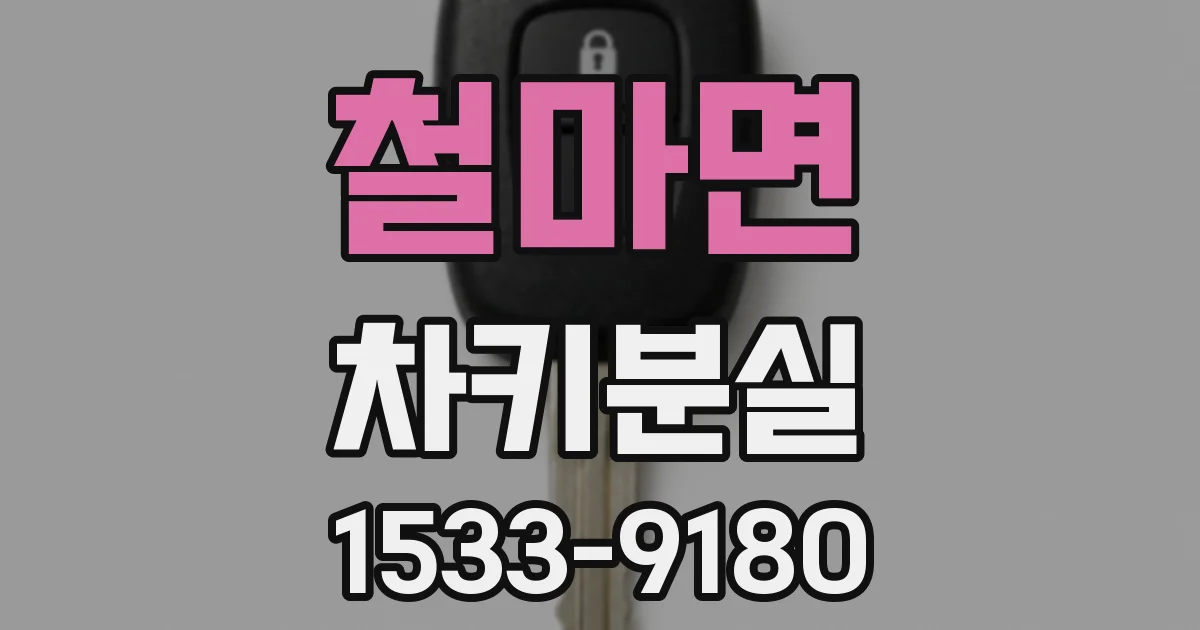 철마면 차키분실