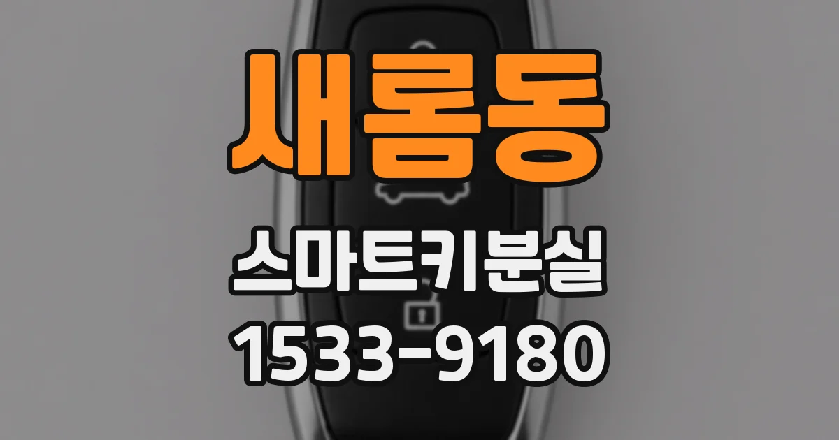 새롬동 스마트키분실