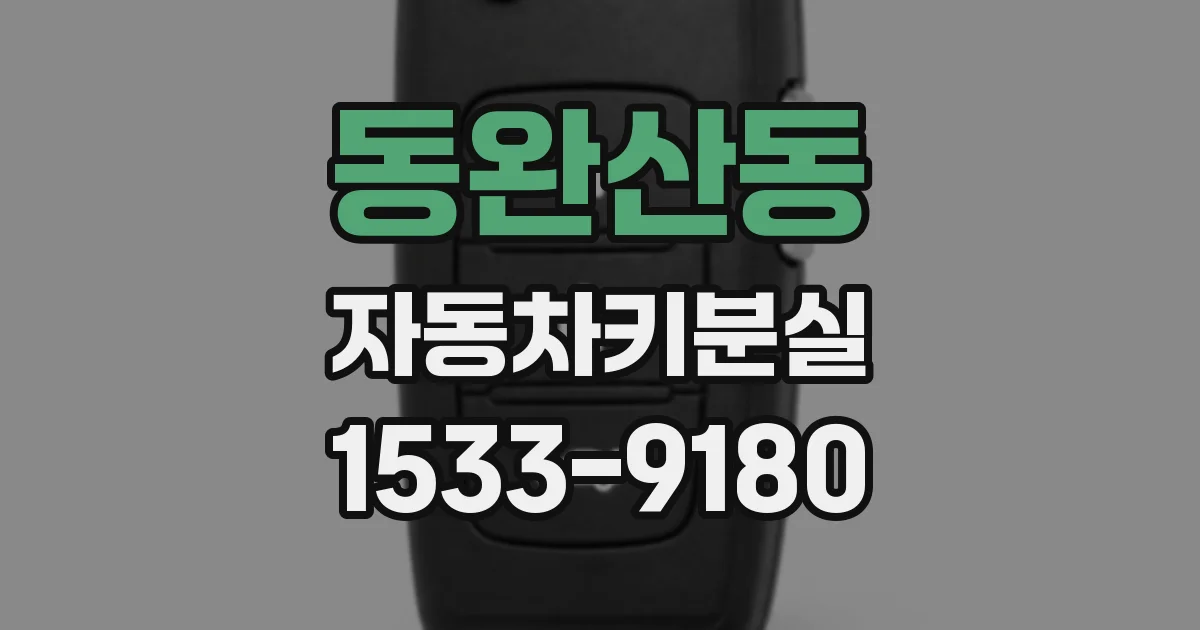 동완산동 자동차키분실