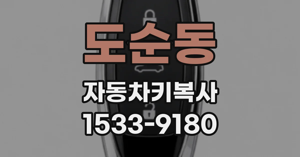 도순동 자동차키복사