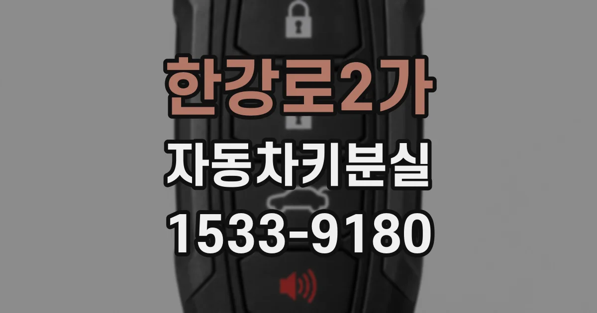 한강로2가 자동차키분실