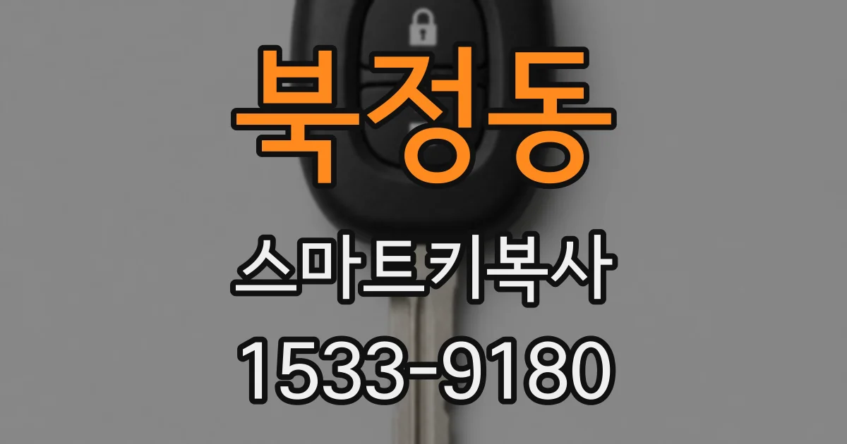북정동 스마트키복사