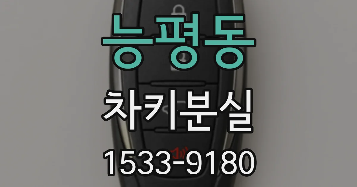 능평동 차키분실