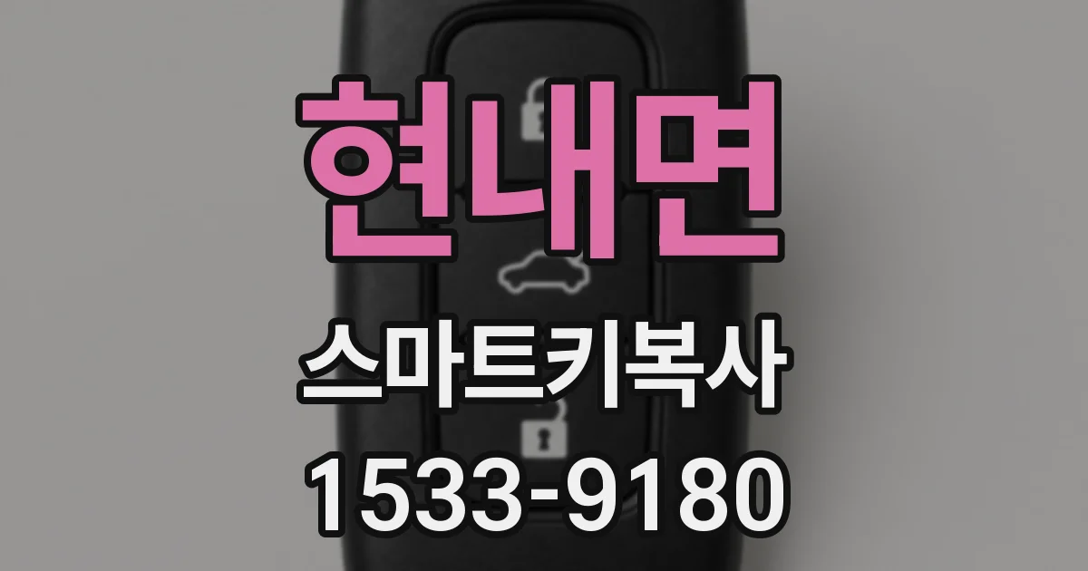 현내면 스마트키복사