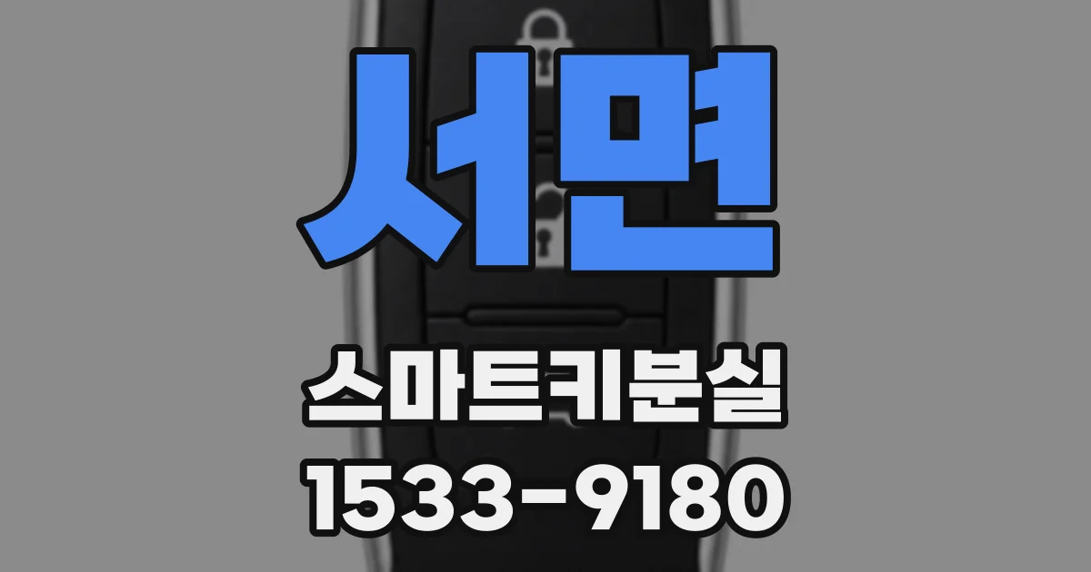 서면 스마트키분실