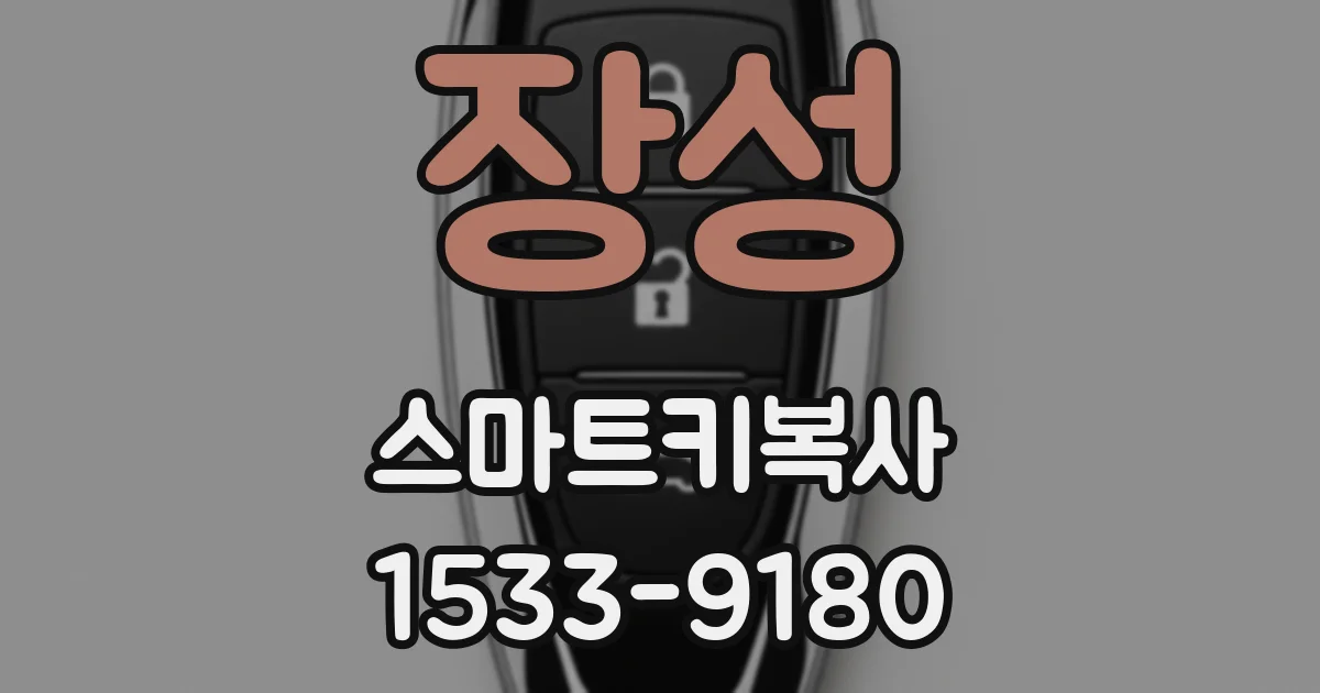 장성 스마트키복사