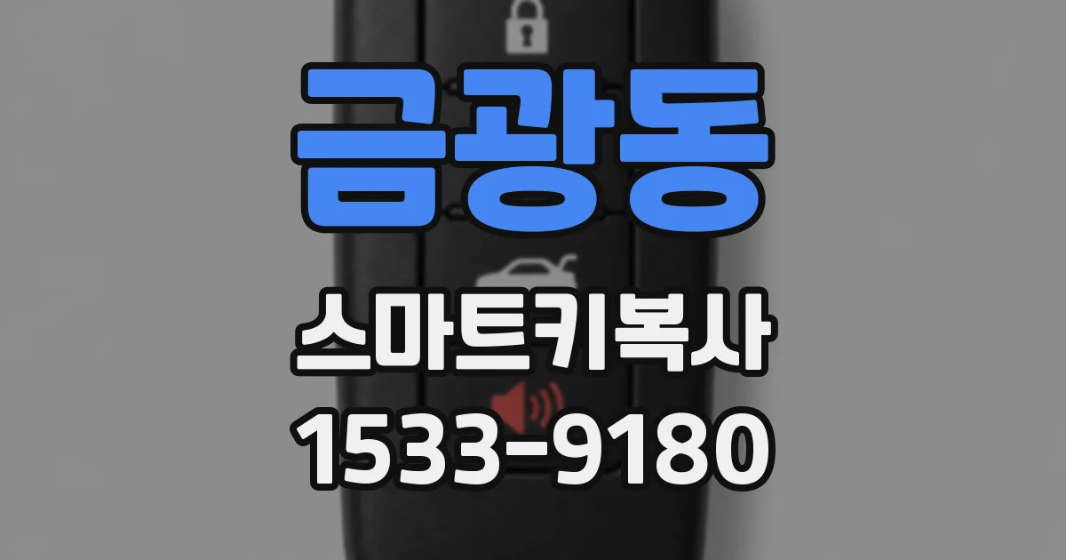 금광동 스마트키복사
