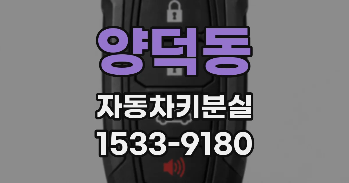 양덕동 자동차키분실