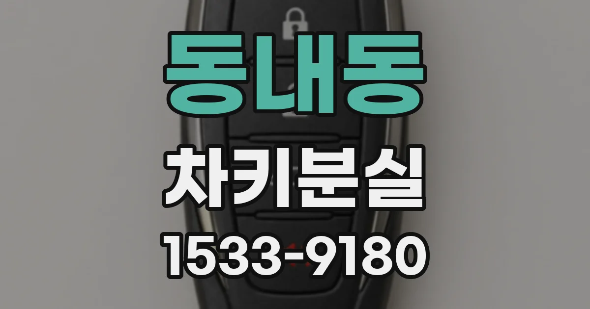 동내동 차키분실
