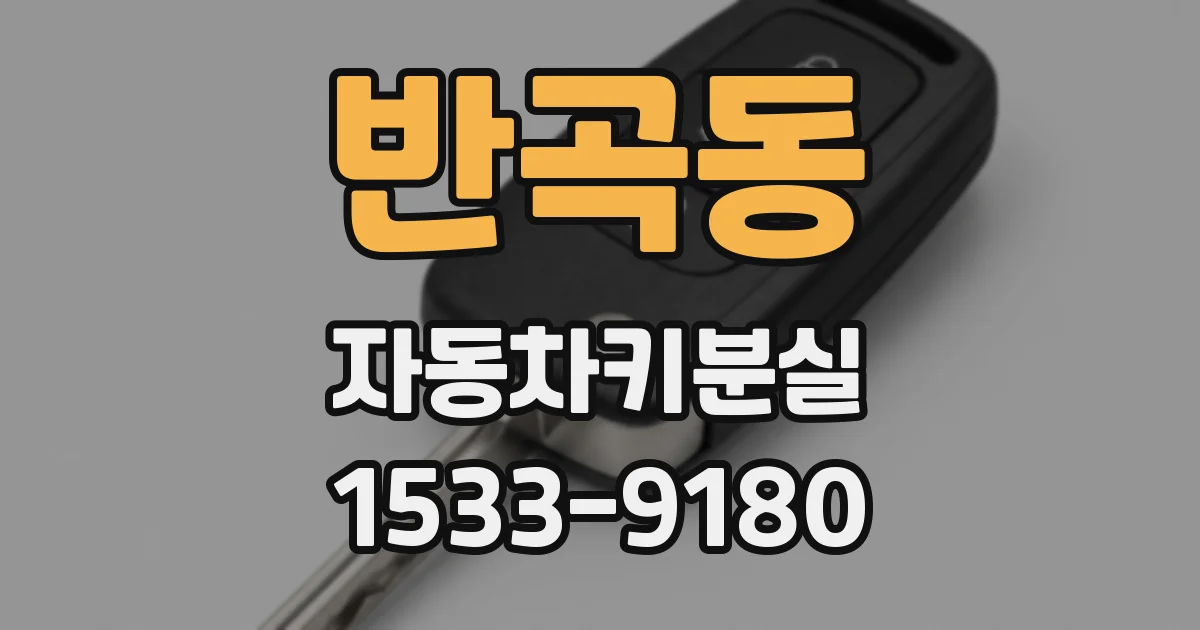 반곡동 자동차키분실