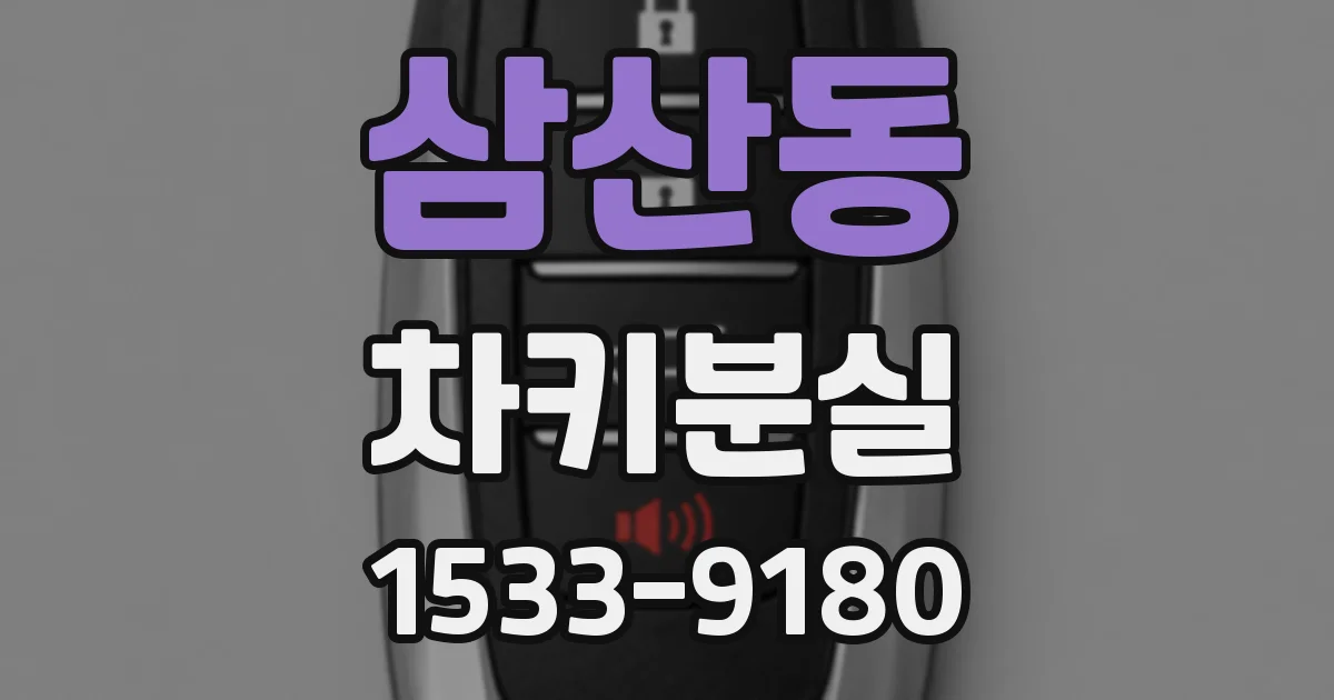 삼산동 차키분실