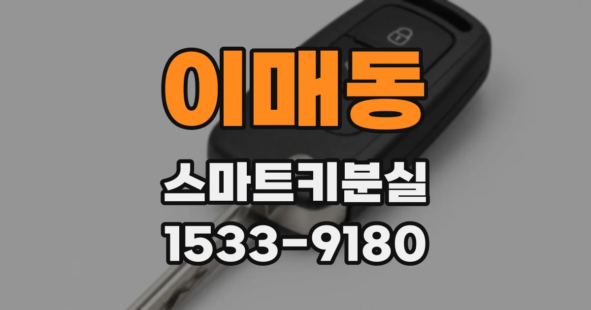 이매동 스마트키분실