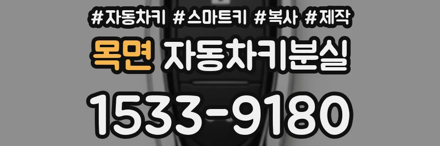 목면 자동차키분실