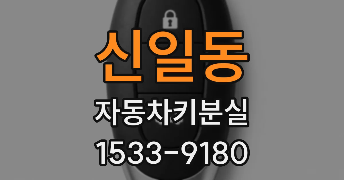 신일동 자동차키분실