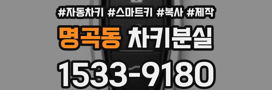명곡동 차키분실