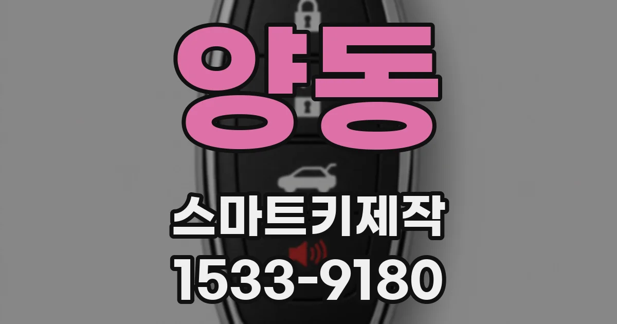 양동 스마트키제작