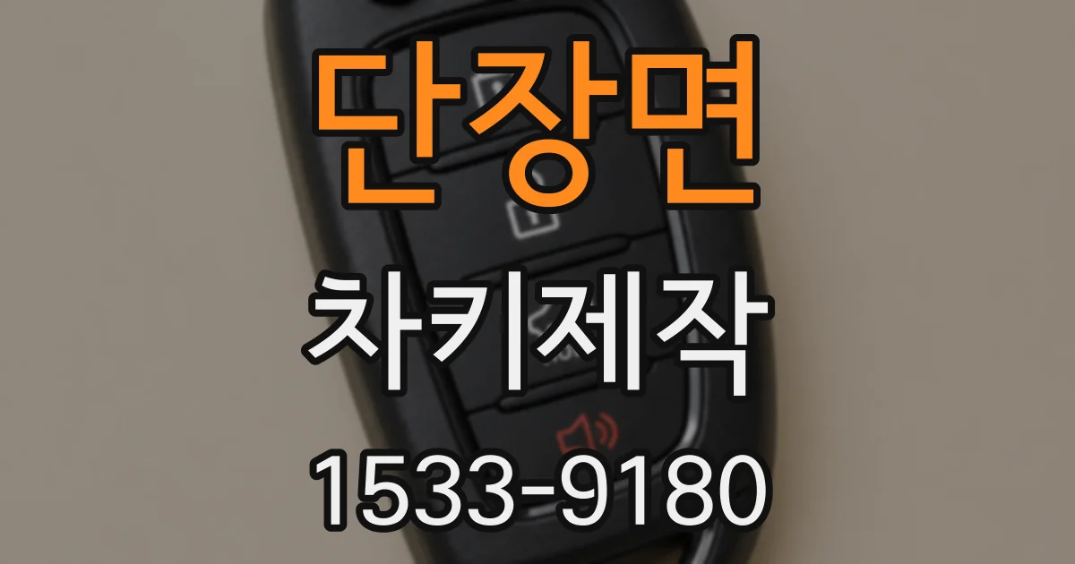 단장면 차키제작