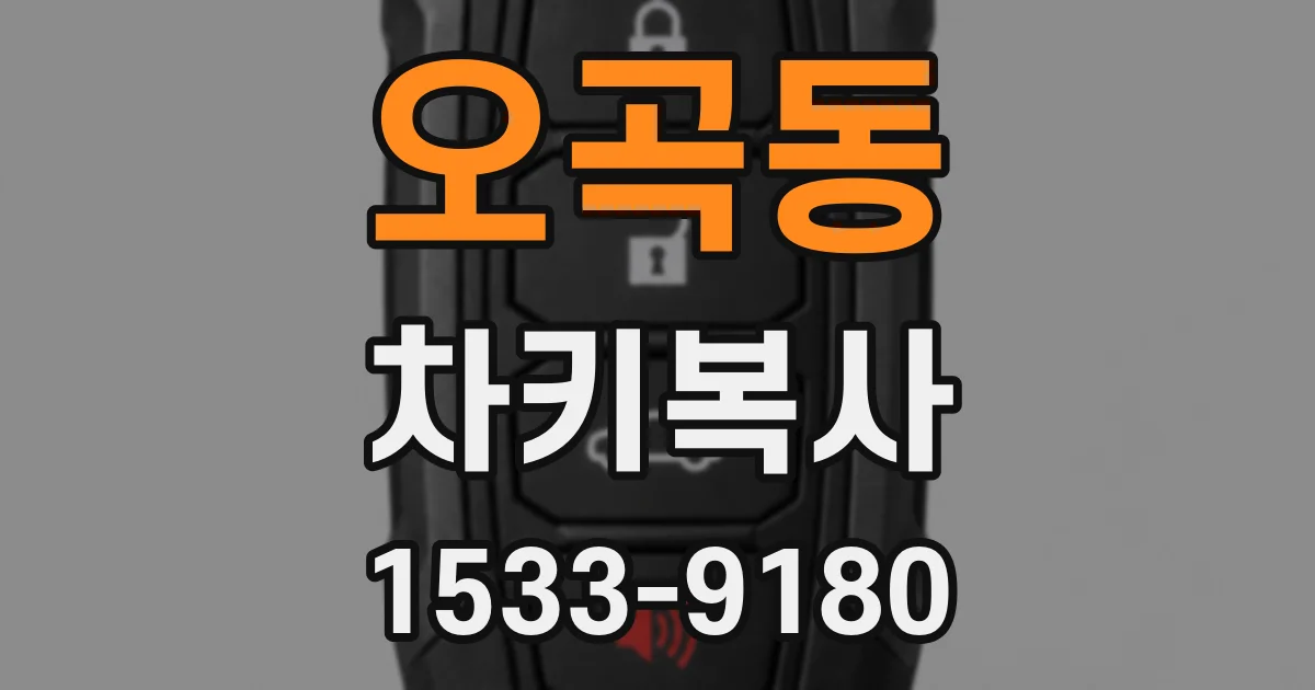 오곡동 차키복사