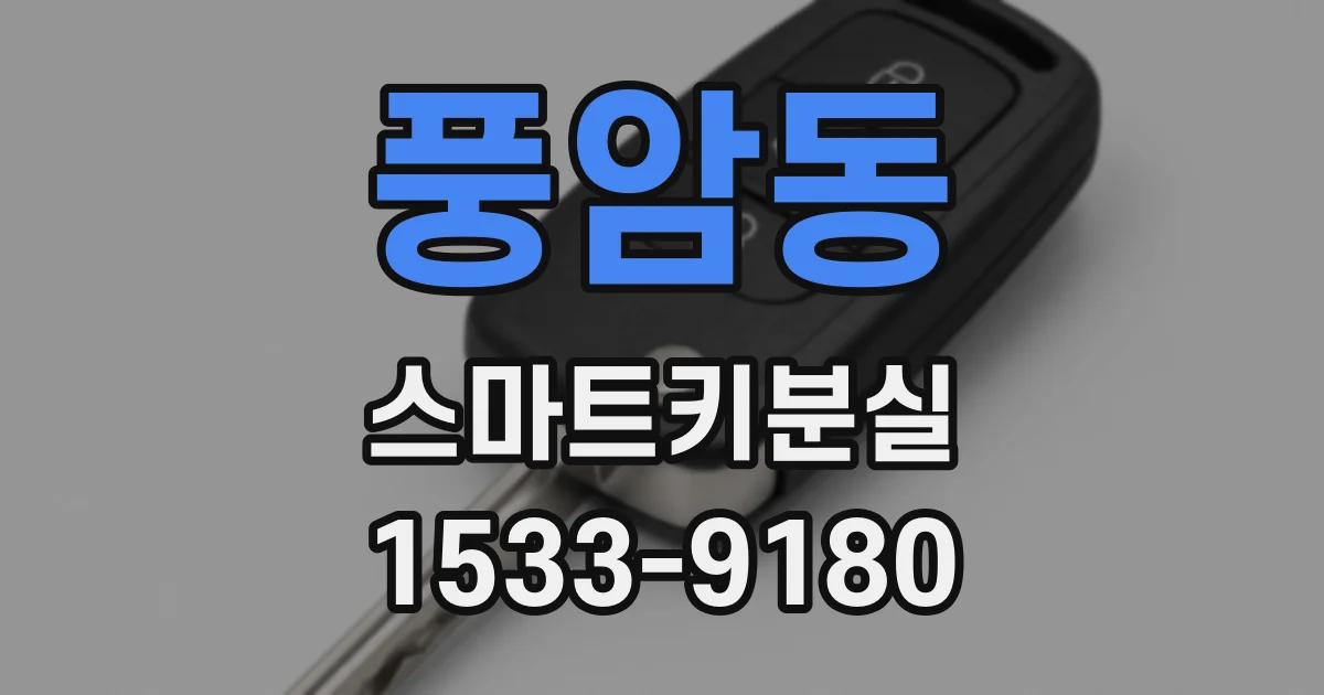 풍암동 스마트키분실