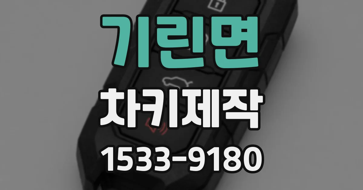 기린면 차키제작