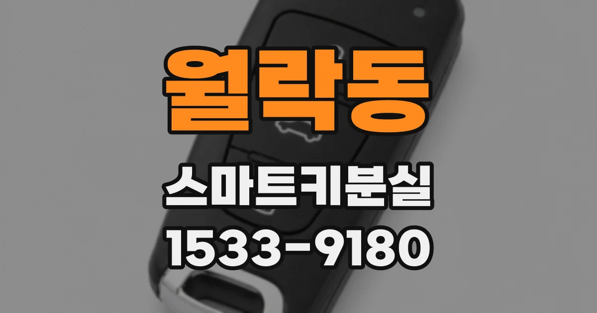 월락동 스마트키분실