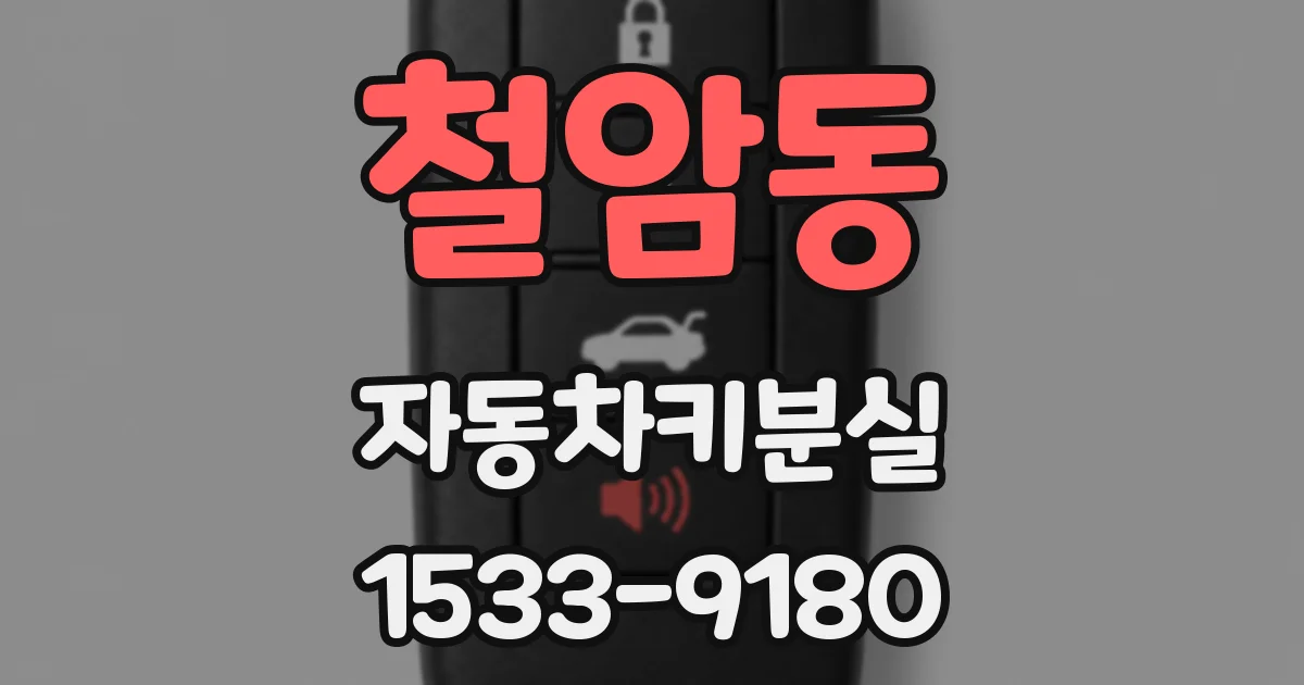 철암동 자동차키분실