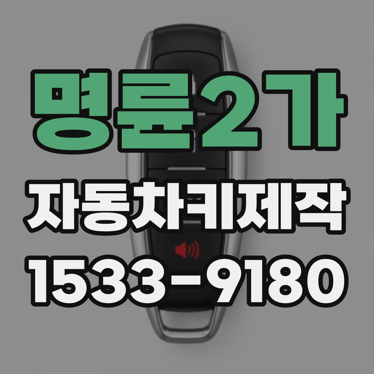 명륜2가 자동차키제작 중고차 키 맞추기 키가 없을 때 대안 안내