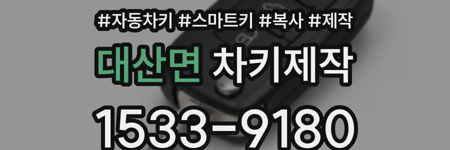 대산면 차키제작