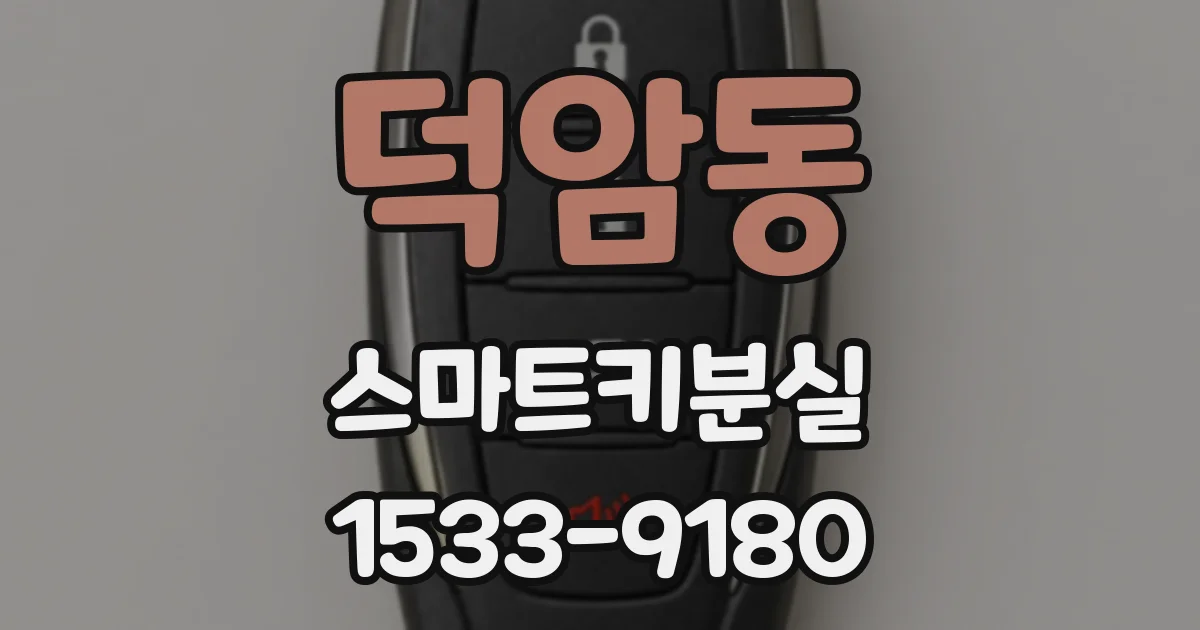 덕암동 스마트키분실