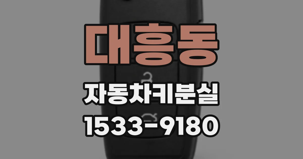 대흥동 자동차키분실