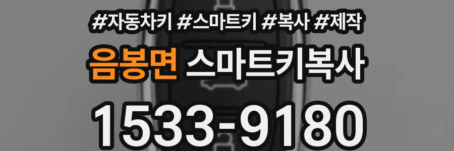 음봉면 스마트키복사