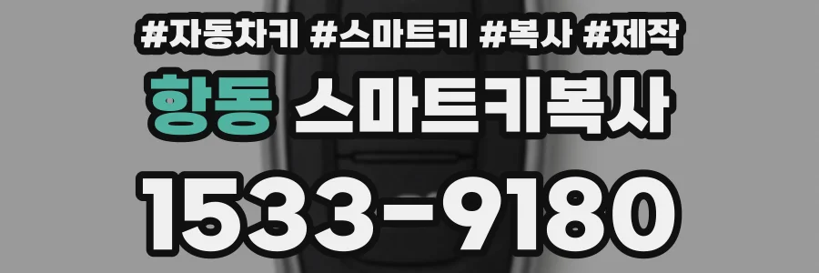 항동 스마트키복사