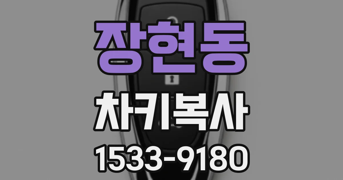 장현동 차키복사