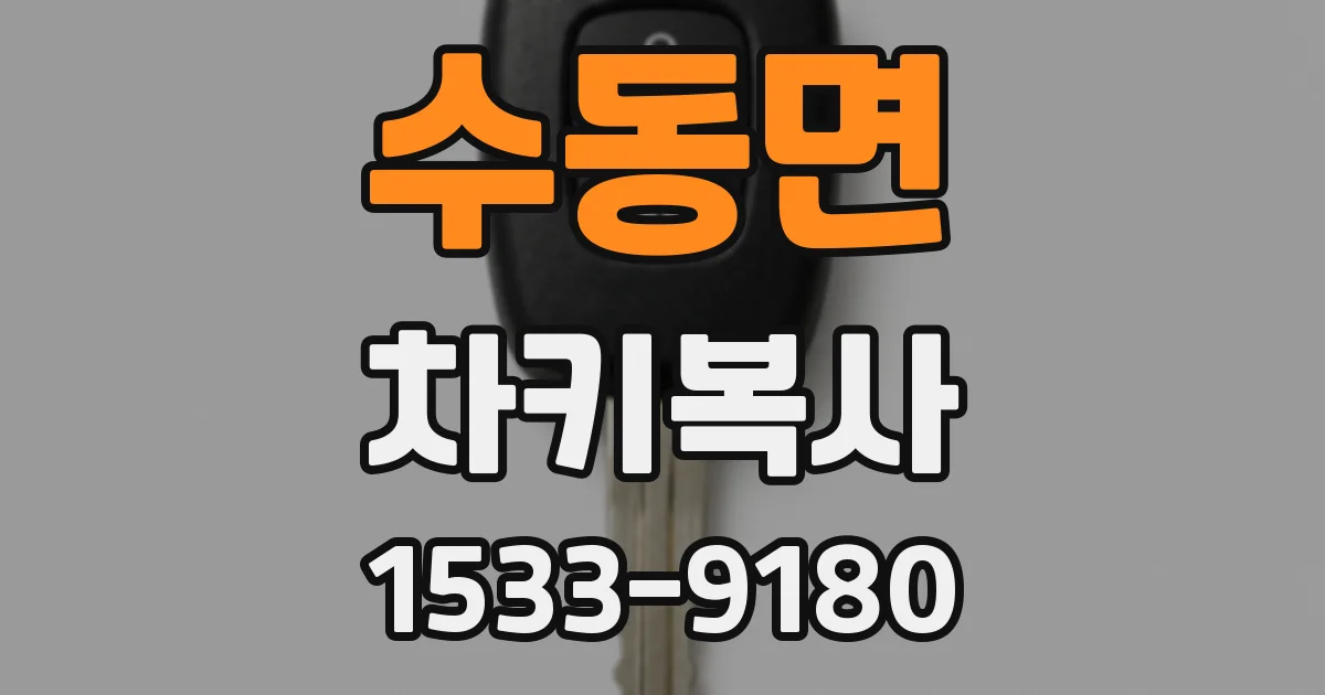 수동면 차키복사