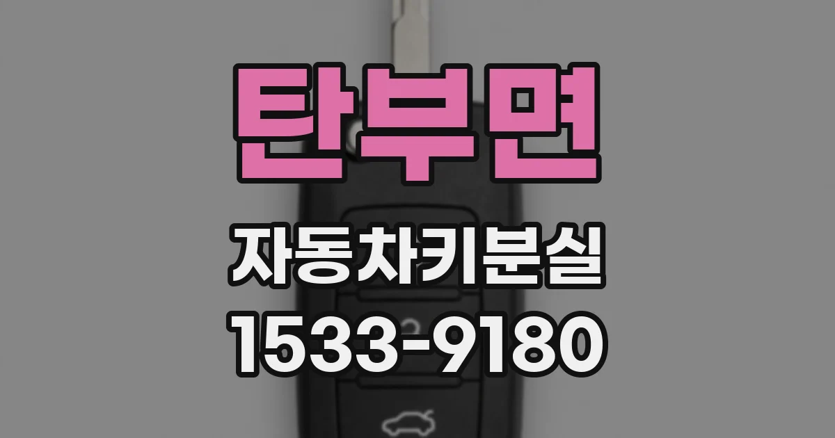 탄부면 자동차키분실