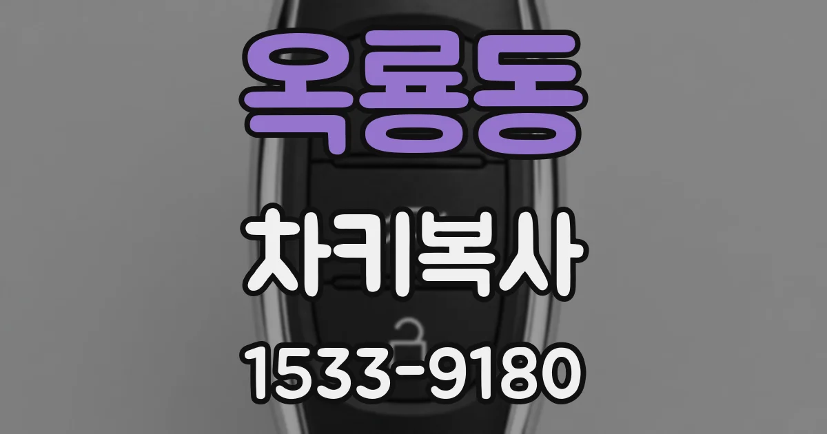 옥룡동 차키복사