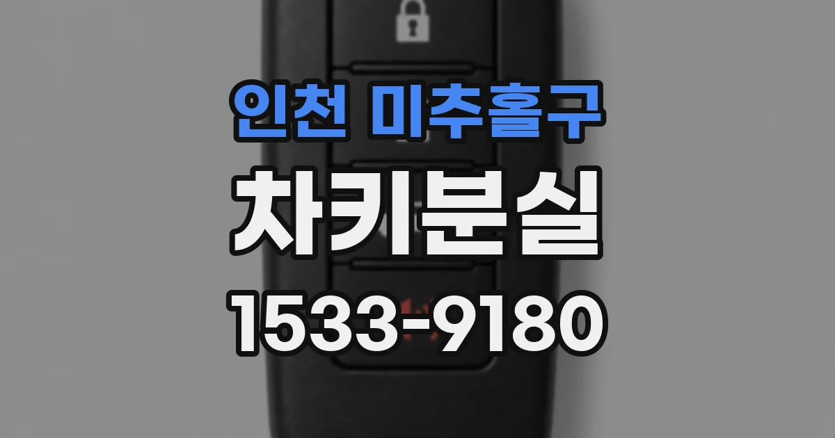 인천 미추홀구 차키분실