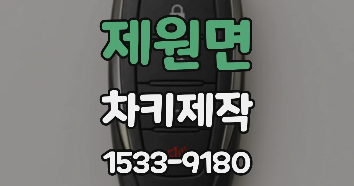 제원면 차키제작
