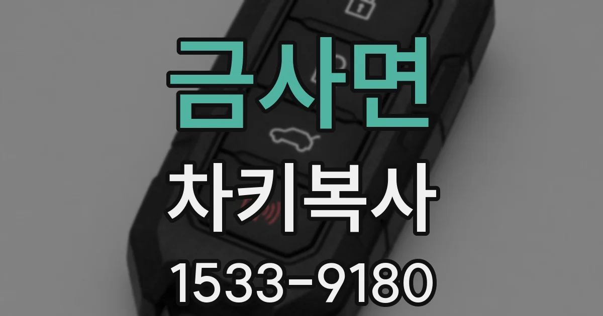 금사면 차키복사