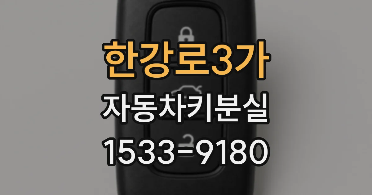 한강로3가 자동차키분실
